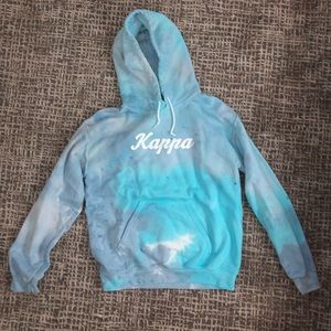 Kappa (KKG) Blue Tie Dye Hoodie